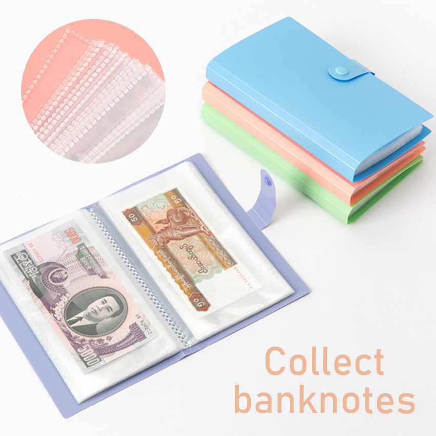 RB22 100 Lembar Album Uang Kertas / Koleksi Uang Kertas / Buku Kolektor Koin Peringatan