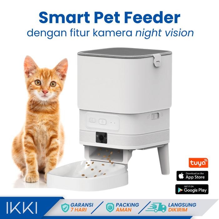 

ASLI Automatic Pet Feeder Camera Dispenser Makanan Otomatis Anjing Kucing READY STOCK