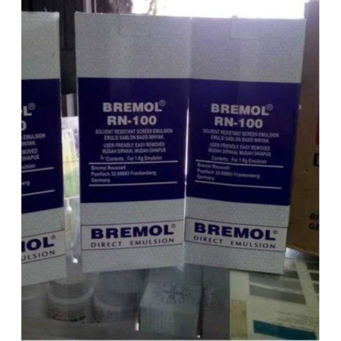 Bremol RN 100 obat afdruk sablon basis Minyak