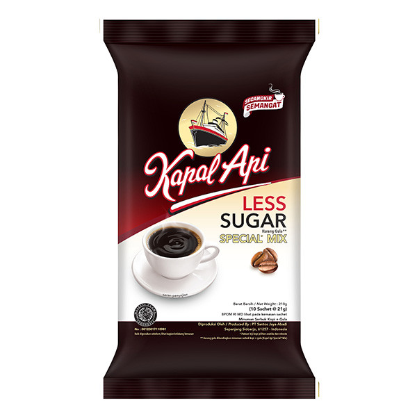 

KAPAL API SPECIAL MIX LESS SUGAR 10'SX19G