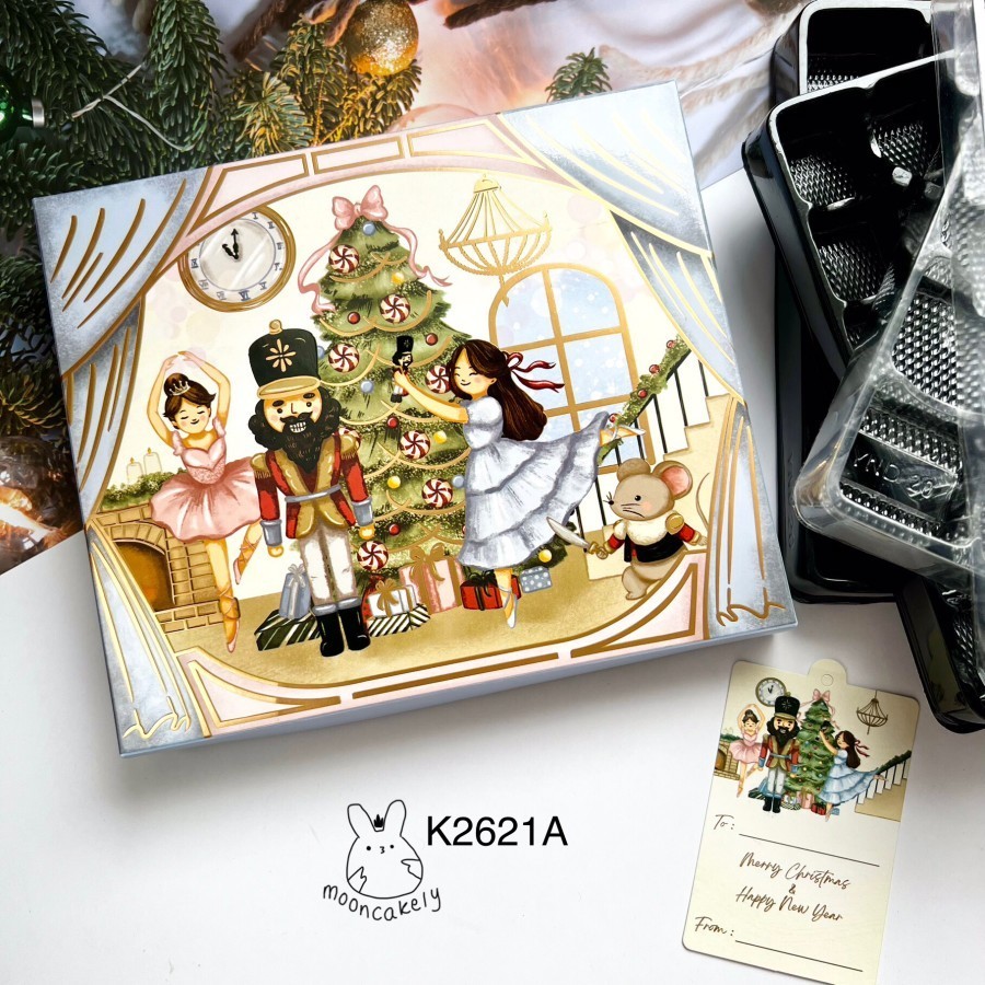 

Lsp (10pcs) Kotak NATAL Mika Sekat K2621 K26 Box Nastar Lapis SET TASVARIAN