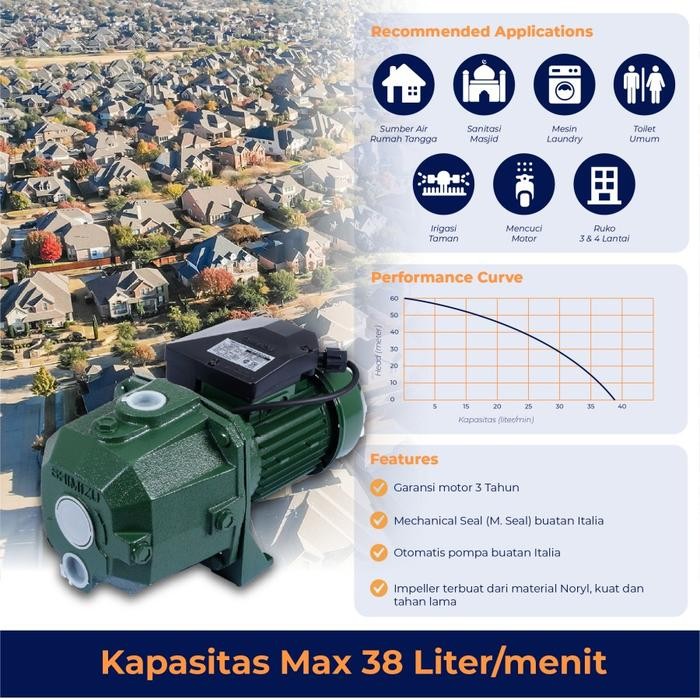 Paling Baik Pompa Air Jet Pump Shimizu Pc-260 Bit Sumur Dalam - Original (Polos)