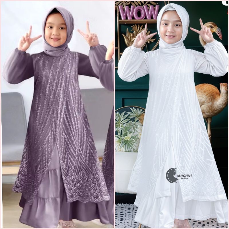 Gamis Anak Perempuan Dres Gamsi Tanggung Kids Terlaris Ghamis Lebaran Cewek Syari Pondok Pesantren P