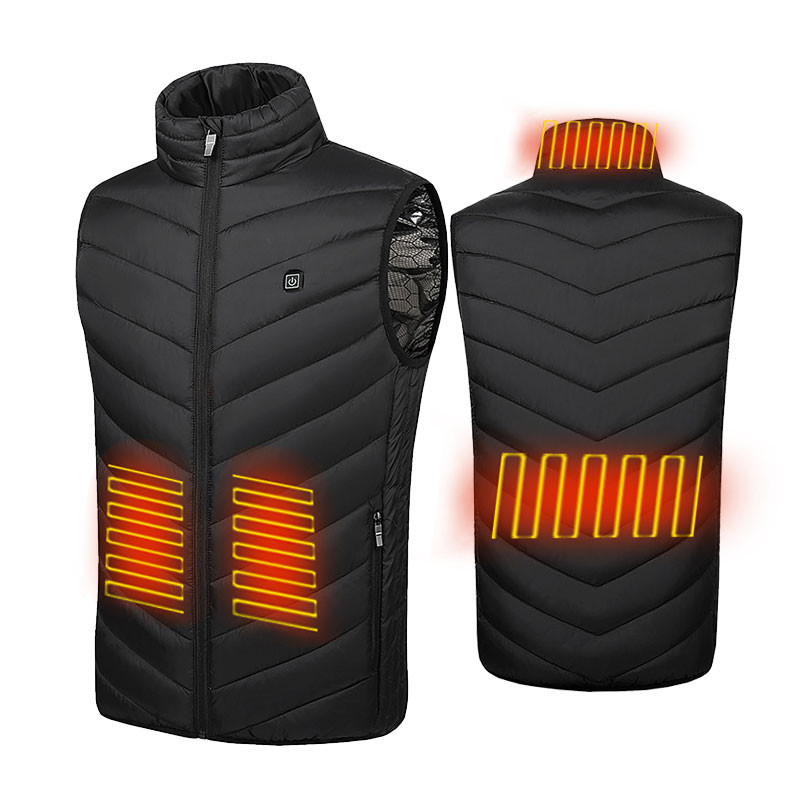 4 Heated Vest Zones Electric Heated Jackets Men Women Sportswear Heated Vest Bodywarmer Usb Inner
