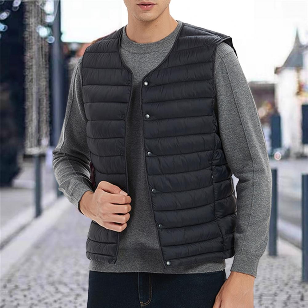 Ultra Light White Duck Down Women Vest Thin Coat Men Duck Down Sleeveless Jacket V Collar