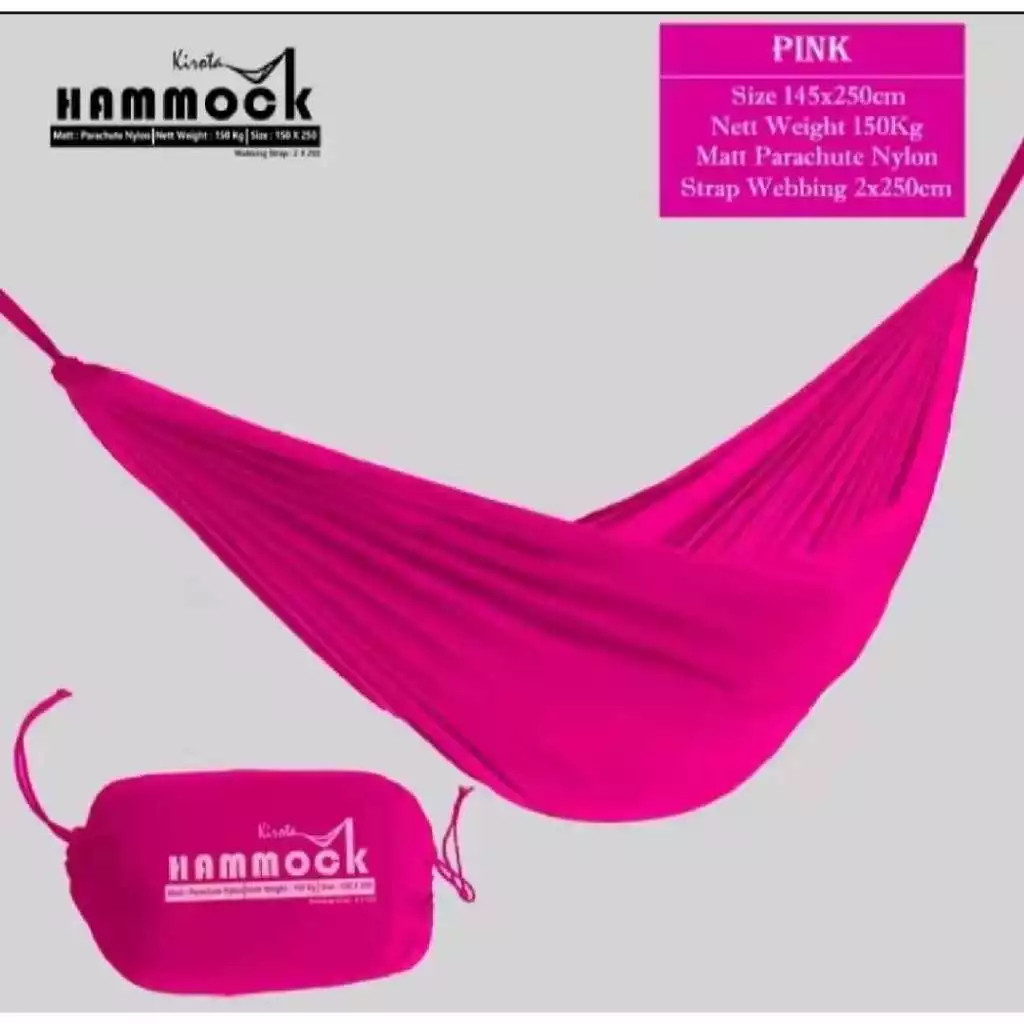 VIVE Hammock Kirota Tebal Kuat Tahan Beban 150kg Ukuran 250x150 Cm / Hammock Ayunan Gantung