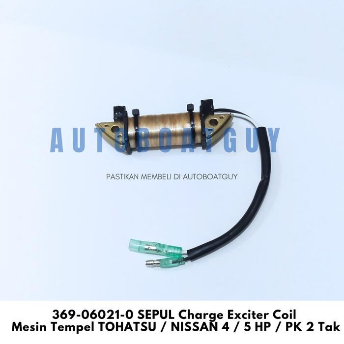 369-06021-0 SEPUL CHARGE EXCITER COIL MESIN TEMPEL TOHATSU / NISSAN 4 / 5 HP / PK 2 TAK