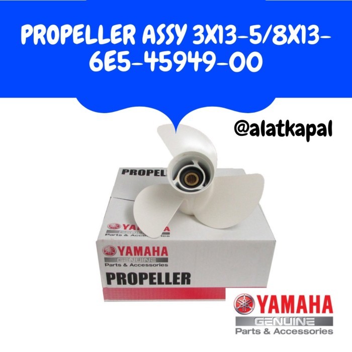 PROPELLER ASSY 3X13-5/ 45949-00 UNTUK MESIN TEMPEL YAMAHA 50-100 PK GRATIS ONGKIR
