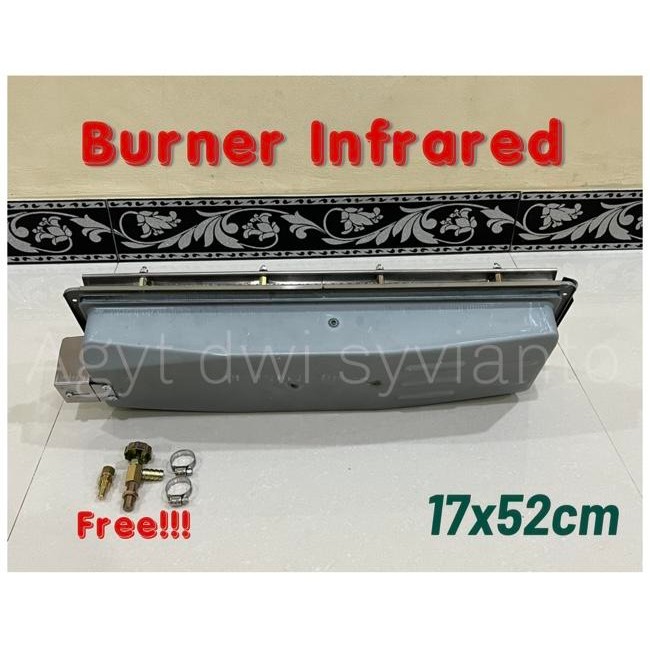 Burner Infrared Kompor Stove keramik Ceramic Infrared Gas LPG Burner 52x17cm