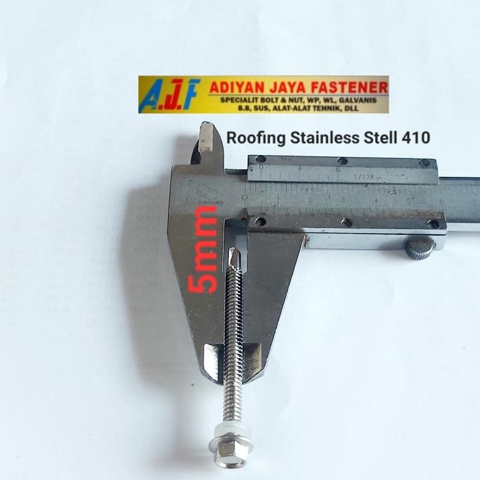 SEKRUP ROOFING / HEX FLANGE SDS #12X65 / 5X65 STAINLESS STEEL BERKUALITAS