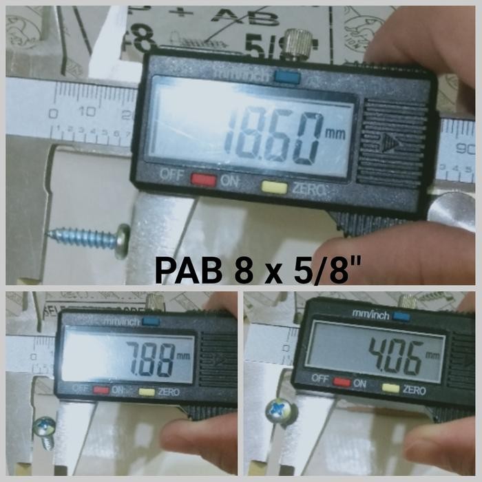 SEKRUP TAPPING PAB 8X5/8" SKRUP KEPALA BULAT 1.5CM TAPPING SCREW PH