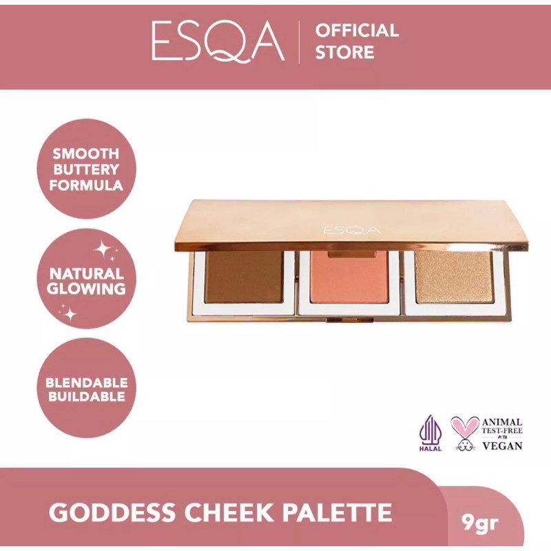 Laks ESQA THE GODDESS CHEEK PALETTE ATHENA / APHRODITE ESQA PALLETE ATHENA APHRODITE EYESHADOW