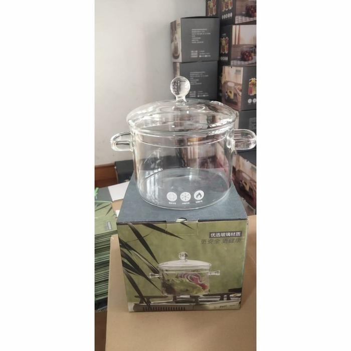 (SALE)Mangkuk kaca tahan panas/Panci kaca untuk masak