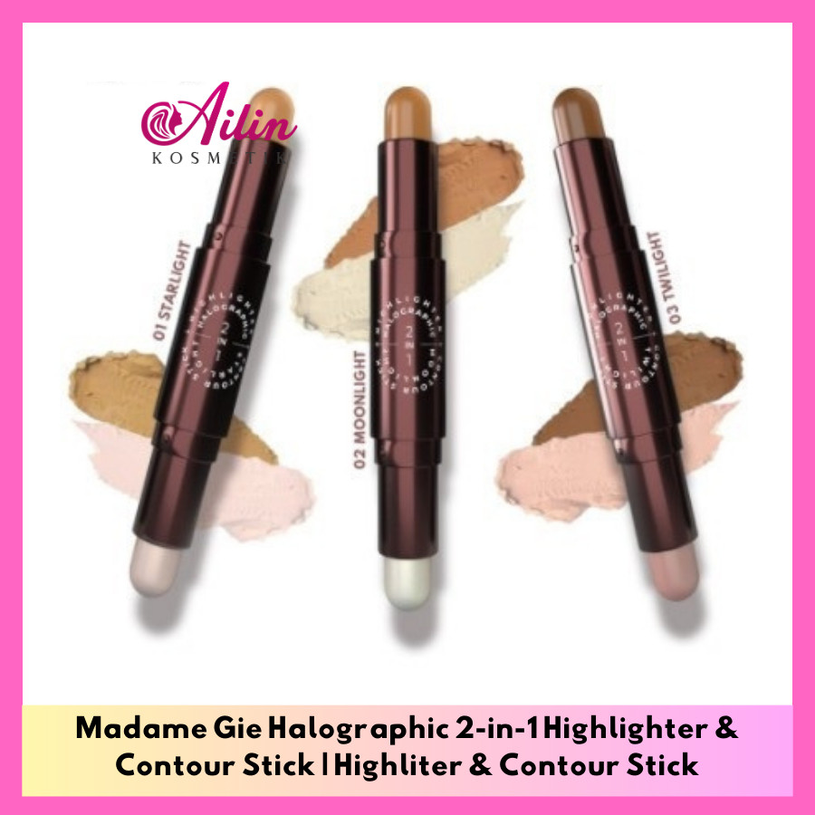 Laks AiLiN Madame Gie Halographic 2-in-1 Highlighter & Contour Stick Highliter & Contour Stick