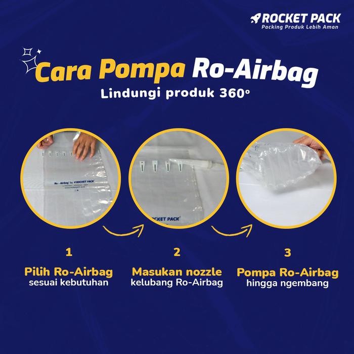 

Aman - Ro-Airbag By Rocket Pack/ Alternatif Bubble Wrap (Harga 1 Pack 50 Pcs)