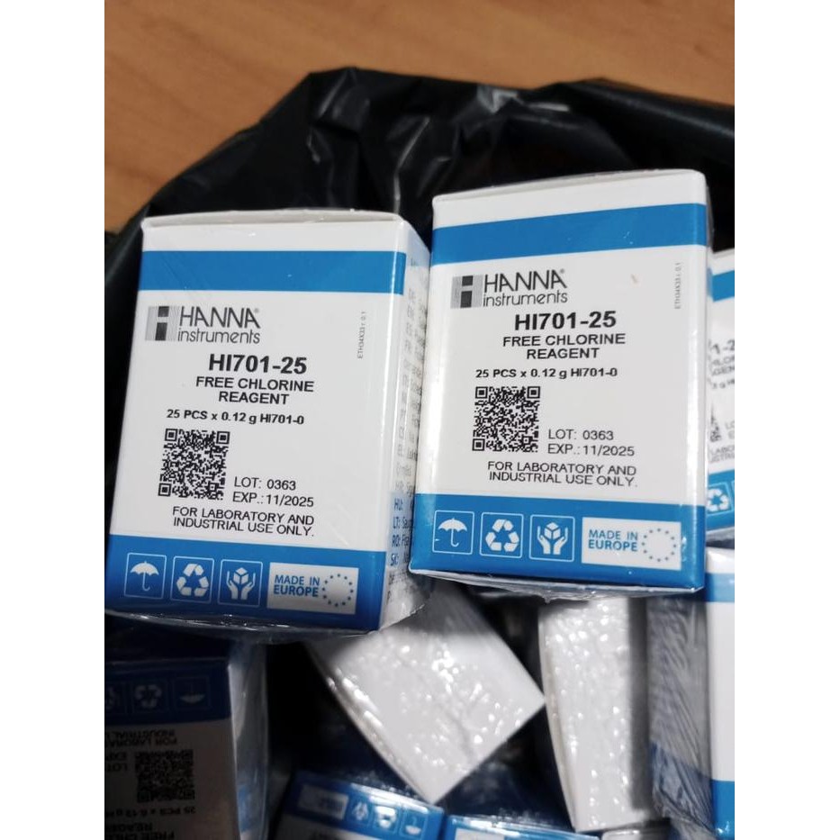 Hanna HI701-25 - Free Chlorine Checker Reagents (25 Tests)