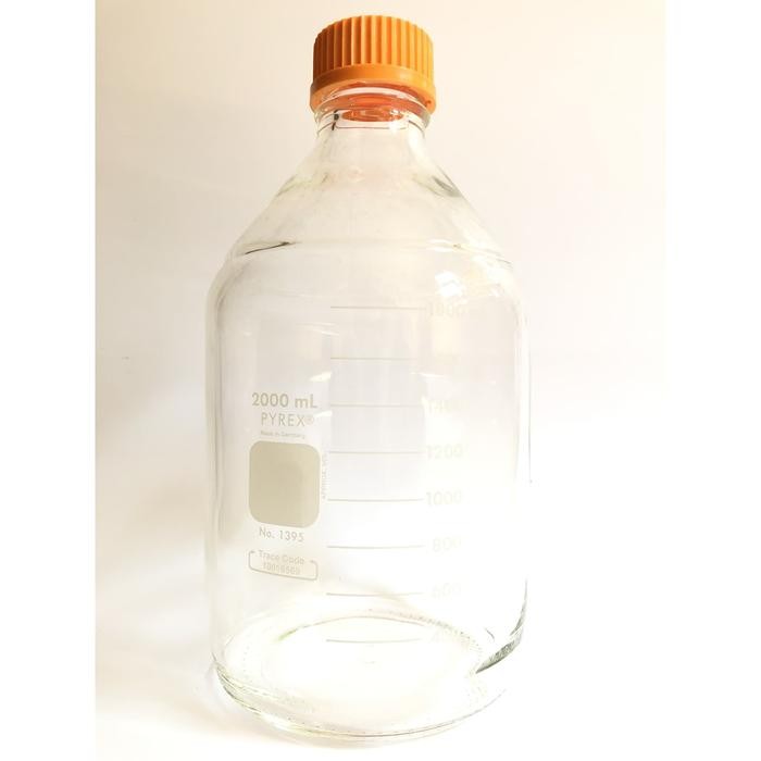 Laboratory bottle 2000 ml, CORNING PYREX USA 1395-2L.
