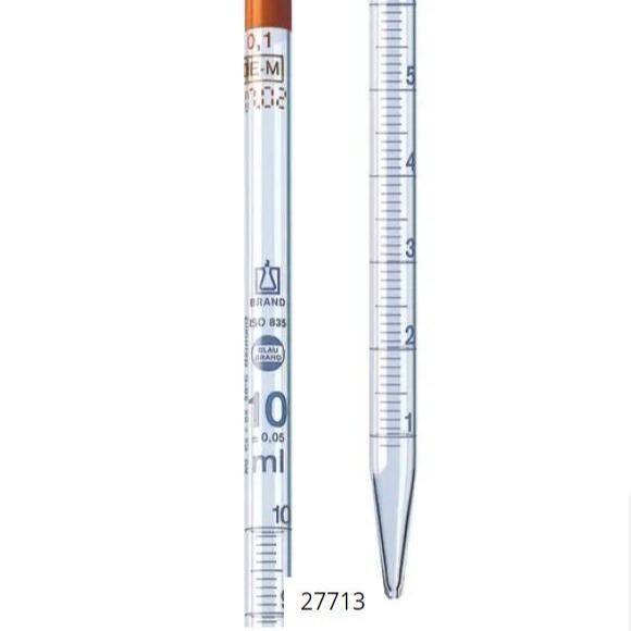Graduated Pipette Glass 10 ml dan 50 ml Merk BRAND Germany