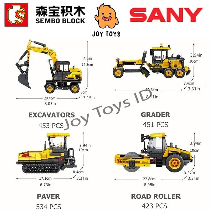 Future Toys - Mainan Brick Kendaraan Konstruksi Engineer / Alat Berat Zoomlion