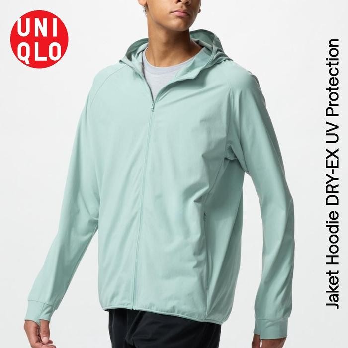 Jaket Hoodie Airism Resleting UV protection UNIQLO ORIGINAL TERMURAH