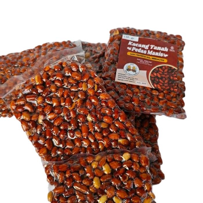 

Kacang Tanah Pedas Manis (2 x 100gr) Cap Dua Lebah Kemasan Jumbo - Cemilan, Makanan, Snacks, Masakan