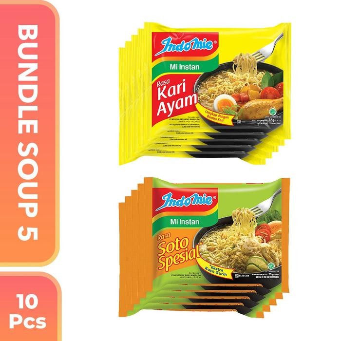 

Ready JT Indomie Bundle Soup 5 (isi 10 Pcs)