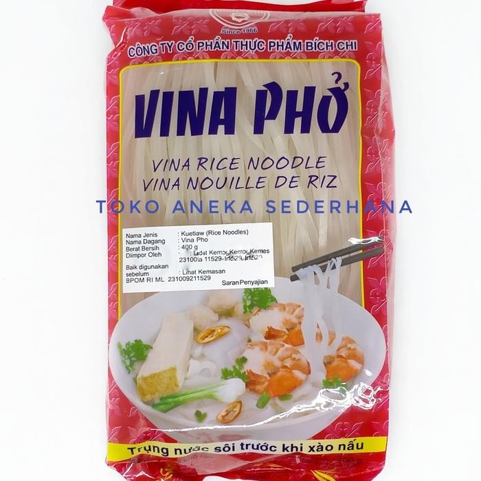 

Ready JT Vina Pho Kuetiaw Vietnam ( Rice Noodles ) 400g