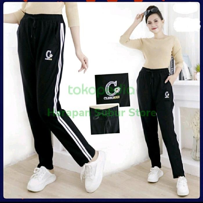 Celana Panjang Training Wanita Olahraga Jogging Senam Tebal Allsize