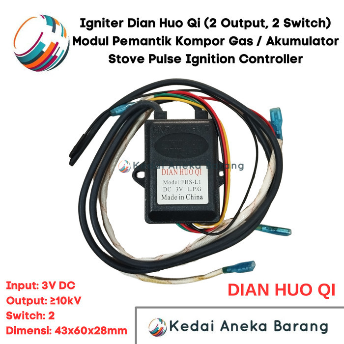 Modul Ignition Igniter Pemantik Blue Gas LPG Kompor 1.5V DC 2 Output