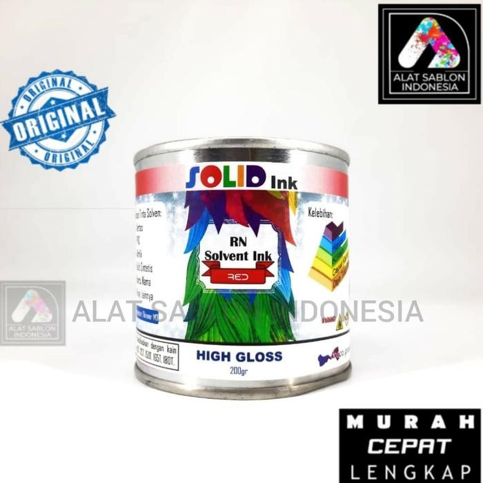 

TINTA SABLON PVC SOLID INK RED MERAH 250GR
