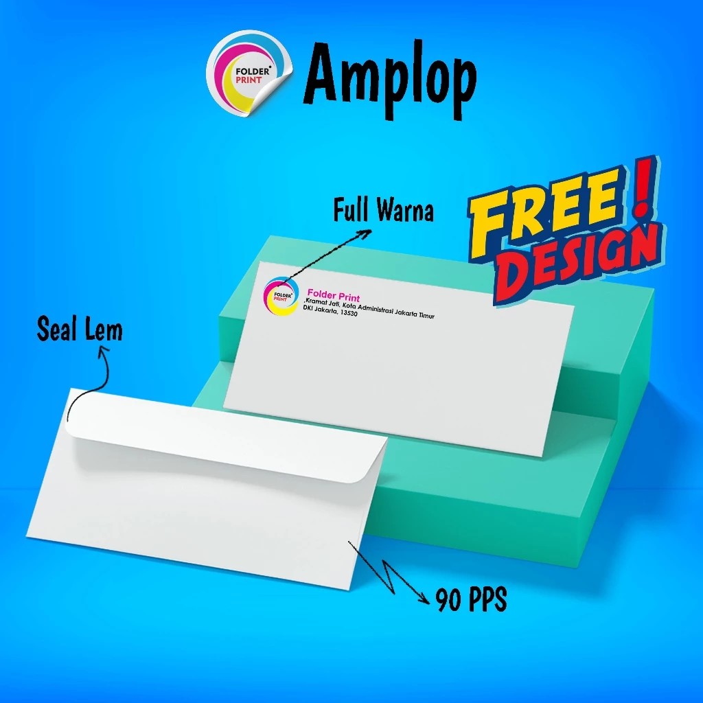 

Amplop Kop Surat Custom 11x23 Cm