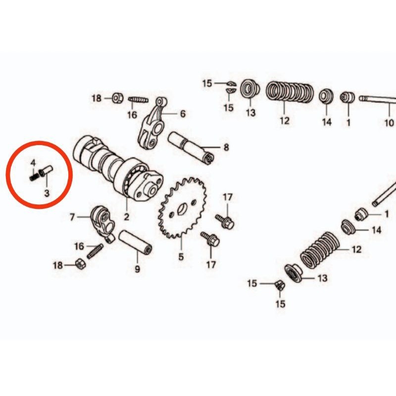 SSN68 14125KVY901 14126KPH901 ads dekompresi beat karbu / ads plunger dan per set / ads dekompresi