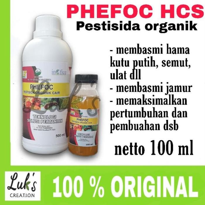 PHEFOC HCS pestisida herbisida fungisida organik cair