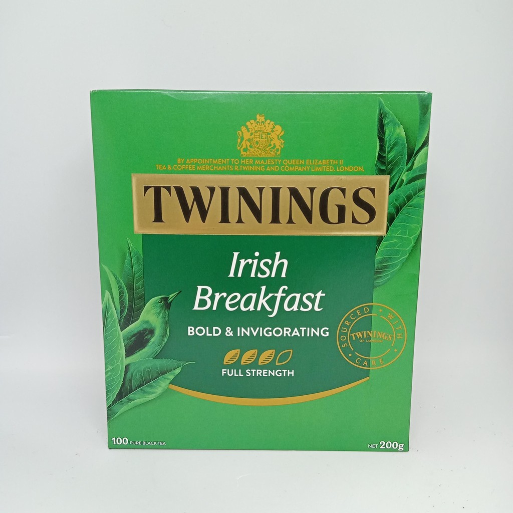 

Teh Twinings Irish Breakfast Bold & Invigorating 100 Bags 200 Gr