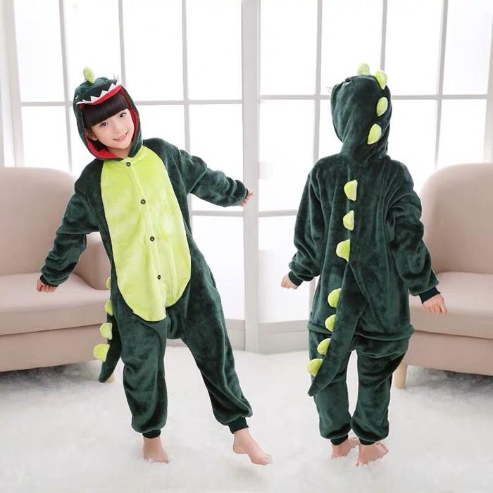 Baju Onesie Dinosaurus Dino Kids Kostum Anak Piyama