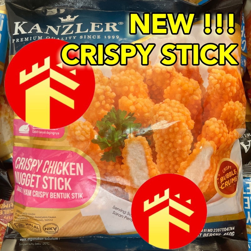 

debo Kanzler Nuget Naget Ayam Crispy Chicken Nugget Stick 450 Gr Crispy Stick Kanzler Chicken Nugget