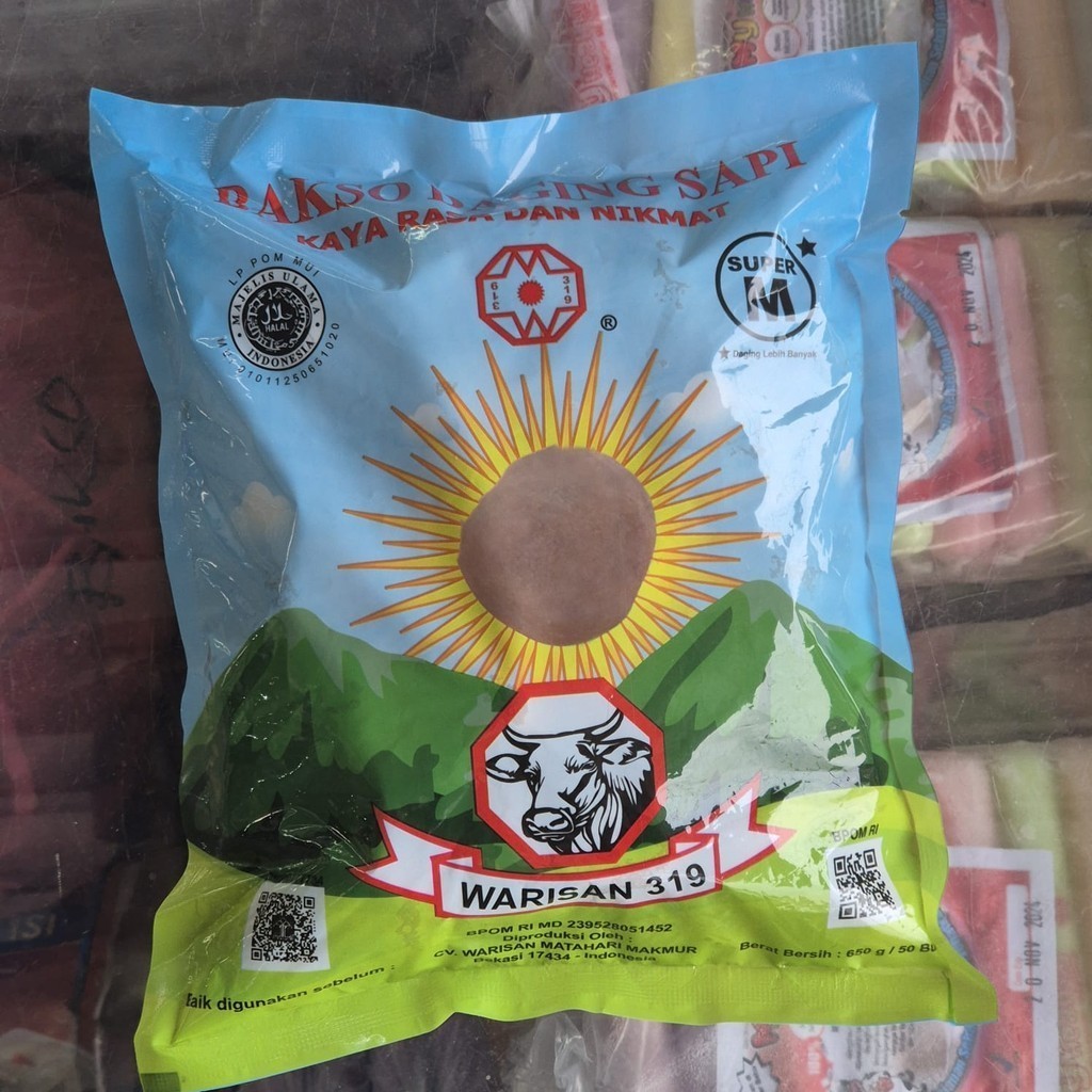 

debo Warisan 319 Bakso Daging Sapi Super M 650gr Isi 50 Pcs
