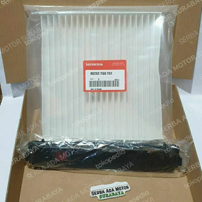 PAKET FILTER AC MOBIL HONDA BRIO MOBILIO BRV HRV PLUS TUTUP FILTER AC