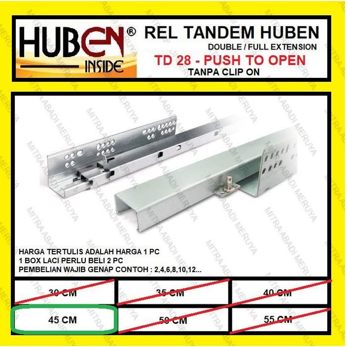 Rel Laci Tandem HUBEN 45 cm Rel Tandem Push Open HUBEN TD-28