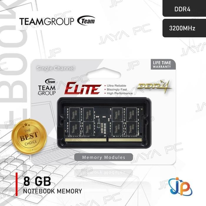 Langsung diproses Memory Ram Team Elite Sodimm DDR4 PC25600 3200Mhz 8GB