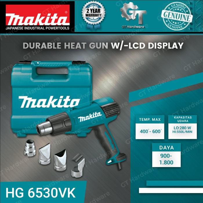 Makita HG6530VK Heat Gun - Mesin Pemanas Durable