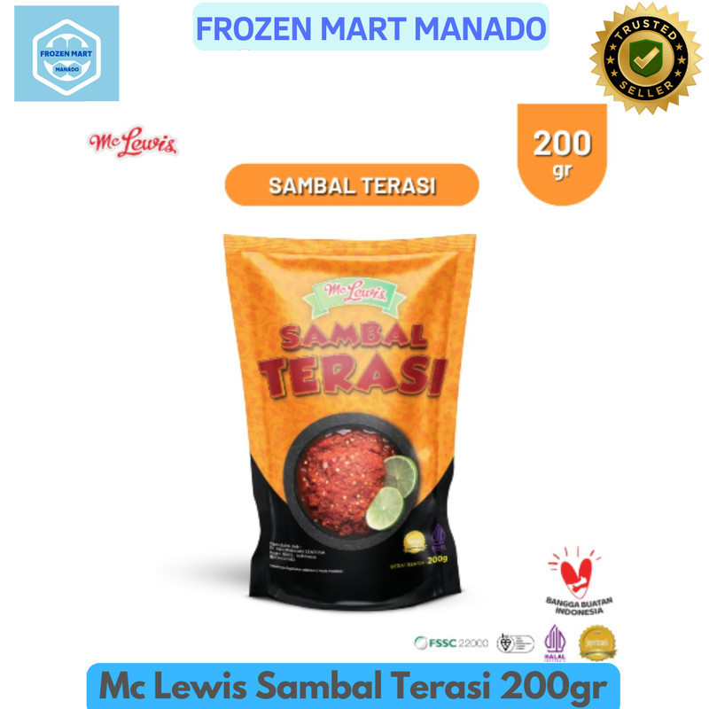 

Mc Lewis Sambal Terasi 200gr - Frozen Food Tomohon