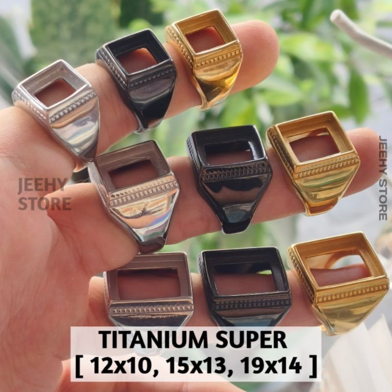RING CINCIN TITANIUM KOTAK TANAM