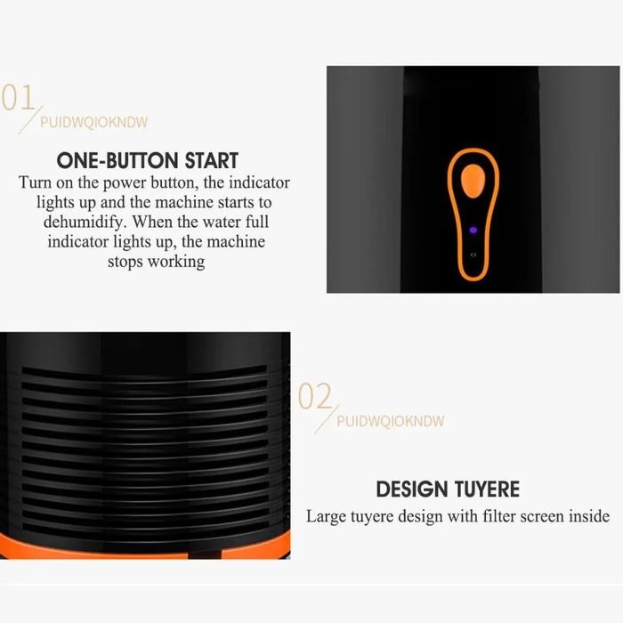 YANGZI DEHUMIDIFIER 2IN1 MOISTURE ABSORBER PORTABLE LOW NOISE 800ML - VS-DH07