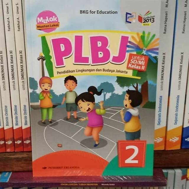 Buku PLBJ kelas 2 revisi K13N Erlangga