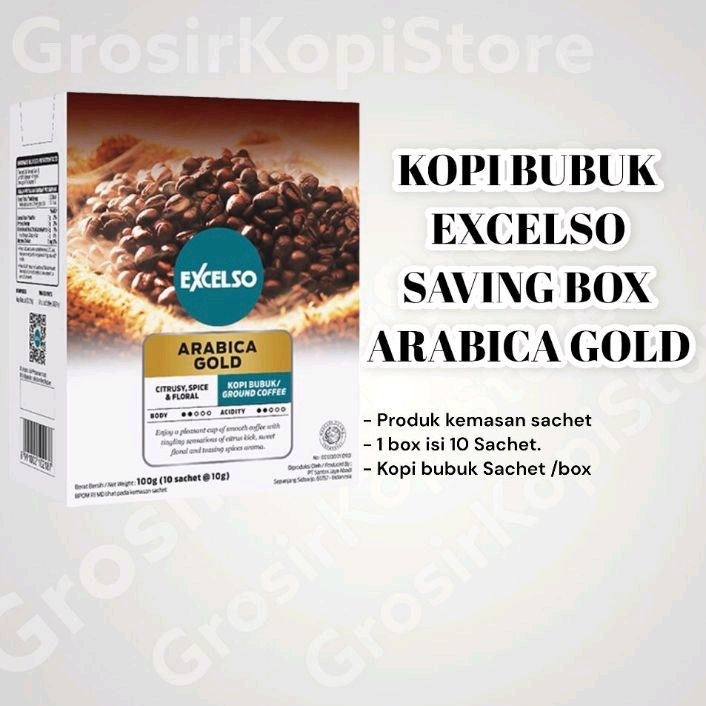 

PROMO EXCELSO ARABICA GOLD SAVING BOX Kopi Bubuk Sachet