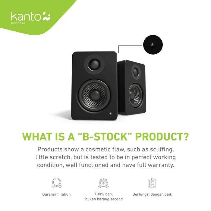 [B-Stock] Kanto Yu2 Yu 2 - Powered Bookshelf Speaker W/ Phono Pre-Amp
