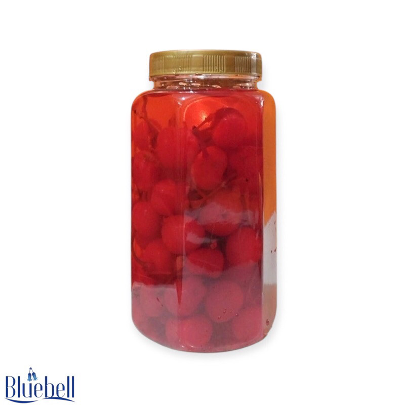 

Lovely Back - Maraschino Cherry Ceri Merah 700 gr dengan Varian Ceri Bertangkai dan Tanpa Tangkai
