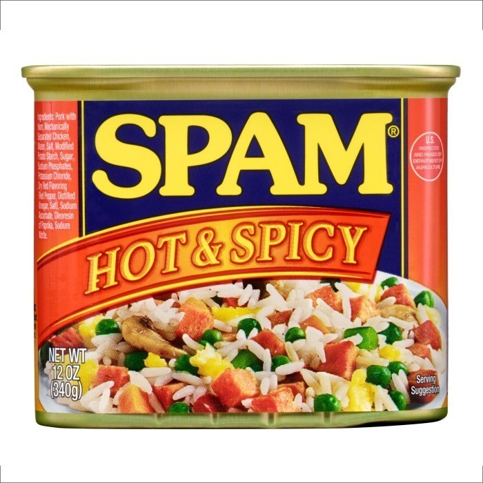 

Lovely Back - HORMEL SPAM 340 g / Daging Babi kaleng spam hamUSA kornet - HOT&SPICY