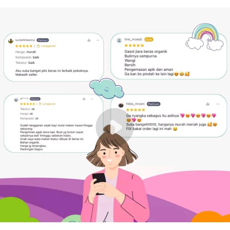 

Terlaris! OL Beras putih organik 1 kg White Rice Organic